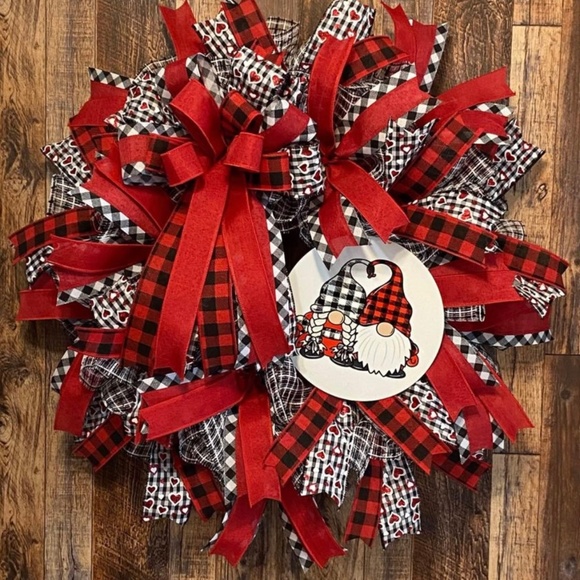 Front Door Valentine’s Wreath New Handmade